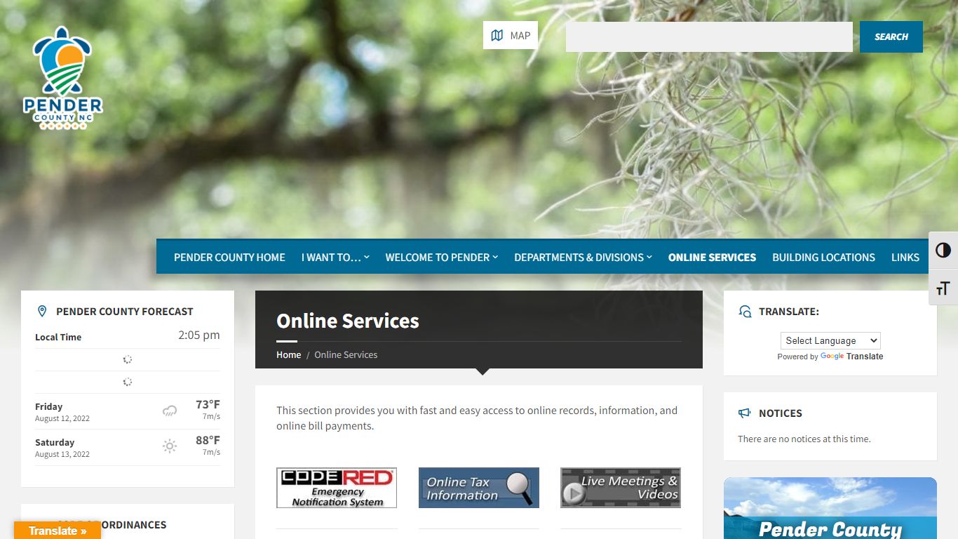 Online Services | Pender County Government